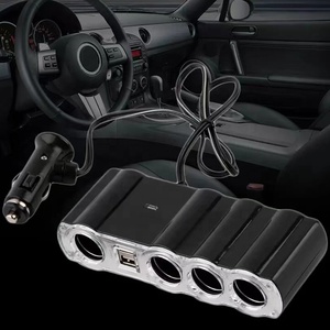 Kép USB 2 + 4 cổng cắm adapter sạc phổ xe Extender đa ổ cắm 12-24V tự động ổ cắm xe Thuốc lá nhẹ hơn 4 chiều - Product Image 2