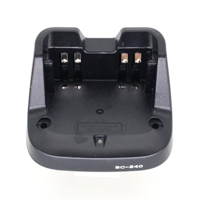 BC-240 Desktop Charger for ICOM IC-V86/U86 Walkie Talkie Two-Way Radio BP-298 Battery with AC/DC Ports Accessories Included
