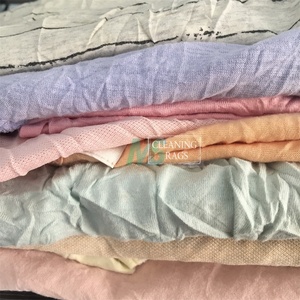 ผ้าขี้ริ้วผ้าฝ้ายสีอ่อนดูดซับได้ผ้าทำความสะอาดแบบถักผ้าสำหรับเช็ดทำความสะอาด - Product Image 3