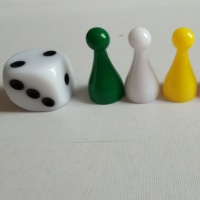 Ensemble de pièces de jeu de société en plastique, accessoires de jeu de société chinois, composant de pièce de jeu en plastique