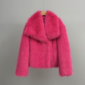 Giacche da ragazza con collo a girocollo in <span class=keywords><strong>pelliccia</strong></span> <span class=keywords><strong>corta</strong></span> cappotto da donna - Product Image 2