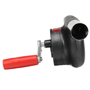 Potente soplador de ventilador de Metal <span class=keywords><strong>y</strong></span> plástico arrancador de fuego de manivela grande para barbacoa accesorio Premium para cuentas de parrilla de carbón - Product Image 5
