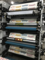 Machine d'impression flexographique multifonctionnelle haute vitesse 100 m/min 5 couleurs pour film/papier