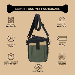 Free sample <b>Dog</b> <b>Treat</b> Pouch No Spill Clasp Hands Outdoor <b>Dog</b> Training Pouch with <b>Treats</b> and Waist Wear for Travel Fun <b>Bag</b> - Product Image 6