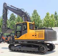 Excavatrice sur chenilles JIAHE de 18 tonnes, robuste, avec moteur Cummins, vérin hydraulique Eaton, haute efficacité, matériel de terrassement