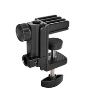 Pince de base en plastique de base de support de bureau de microphone en porte-à-faux pour la lumière de table