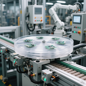 XY-L1S6 trong suốt Acrylic mới đến bàn xoay cơ sở nhựa xoay hiển thị đứng bóng mang linh hoạt Nhựa Bàn xoay - Product Image 6