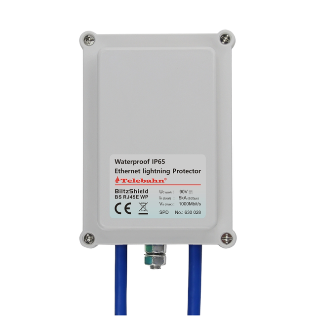 Factory Wholesale POE Gigabit Network Surge Protector Suppressor CAT6 RJ45 Ethernet IP65 Outdoor 5V/24V/48V for Industrial