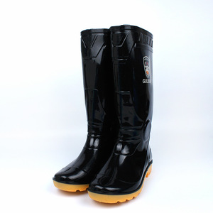Botas de lluvia para hombre Guli3508, negras, de caucho grueso, antideslizantes, para minería y uso en exteriores. - Product Image 2