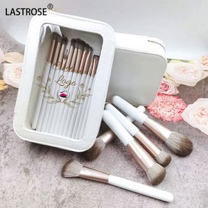 Factory Wholesale Makeup Brushes Set Private Logo 16pcs White Color Makeup Brush With Clear Bag High Quality Makeup Brush Set - Product Image 4