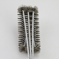Brosse de nettoyage pour barbecue en fil d'acier torsadé, robuste, avec poignée antidérapante, pour terrasse, camping et outils de barbecue – Vente en gros