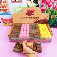 Jouet à presser en chocolat tricolore à récupération lente pour filles et garçons, anti-stress, alimentaire, gadget de décompression le plus vendu