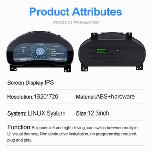 Navihua 12.3 Inch Dashboard <b>Car</b> Digital Cluster Gauge Auto Meter Virtual Cockpit LCD Instrument <b>for</b> Cadillac XTS CTS 2014-2019 - Product Image 4