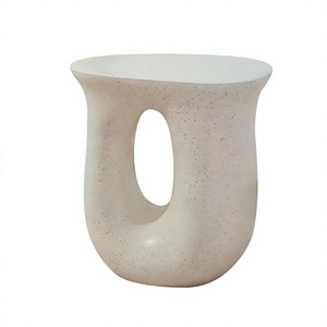 Table basse moderne en verre 45 cm, design évidé, mobilier minimaliste pour salon, pièce d'appoint décorative pour la maison, cadre en bois, garantie 2 ans - Product Image 3