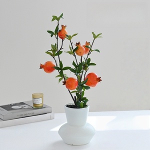 S198 Nhân Tạo Cây Ăn Quả Táo Cam Lựu Cảnh Quan Bonsai Mô Phỏng Cây Ăn Quả Cho Nhà Bếp Khách Sạn Trang Trí Nội Thất - Product Image 5