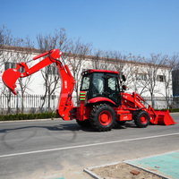 Backhoe Loader Proyek Pertambangan dan Pertanian 1.2m³ Pengangkatan dan Penanganan Material Harga Pabrik untuk Dijual