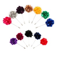 Broche fantaisie en tissu en forme de fleur pour mariages, fêtes, fiançailles et événements pour enfants - Idée cadeau unisexe