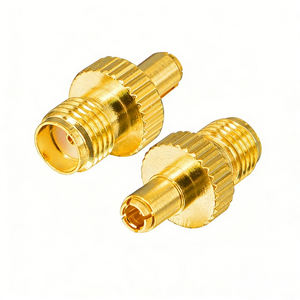 <span class=keywords><strong>Adaptateur</strong></span> coaxial RF plaqué or en laiton, connecteur <span class=keywords><strong>femelle</strong></span> SMA vers prise mâle TS9 droite - Product Image 2