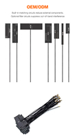 Antenne Wi-Fi FPC 2,4 G à gain élevé 42*12 mm Polarisation verticale Montage adhésif avec câble RG1.13