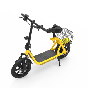 Scooter Eléctrico X12 Amarillo de 12 Pulgadas, Bicicleta de Reparto de Alimentos de Largo Alcance, Plegable, de Alta Velocidad, X12 - Product Image 4