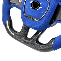 Blaues Wildleder-Wabenmuster Carbon-Faser-Lenkrad für Dodge Challenger Charger RT Durango SRT 392 JEEP