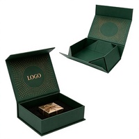 Boîte cadeau rigide de luxe personnalisée et tendance pour bijoux et montres, avec revêtement UV, laminage mat, gaufrage et doublure en éponge