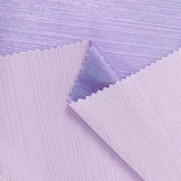 Tissu Sergé Côtelé Sirène Métallisé à Texture Verticale Extensible Léger 160GSM pour Robe Sculptante et Costume de Scène MOQ 1 Mètre