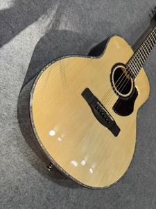 Guitare acoustique mini 36 pouces entièrement en bois massif, table en épicéa, manche en acajou - Guitare de voyage professionnelle finition brillante - Product Image 3