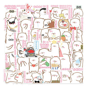 50 pièces d'autocollants japonais originaux kawaii série complète mixte pour ordinateur portable, guitare, bouteille <span class=keywords><strong>de</strong></span> bagage - Product Image 2