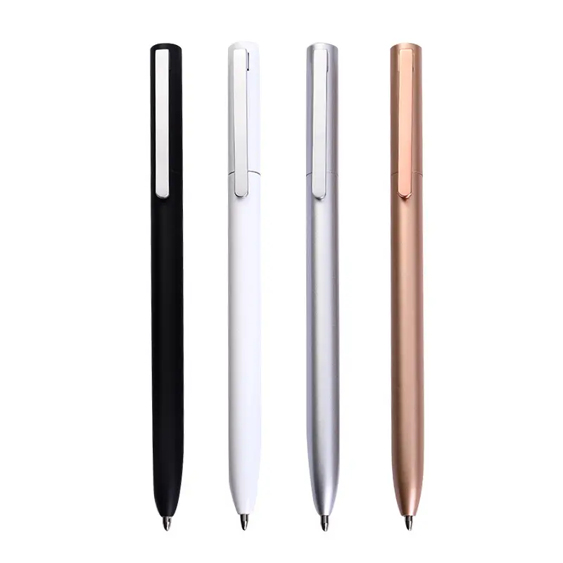 Metalls child Stift mit Nachfüllung für Xiaomi Metallstift stifte 0,5 MM Schwarz/Blau/Rot Tinte Glatt rotierend Low Key Elegant für Unternehmen