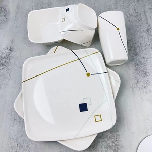 Không thể phá vỡ tùy chỉnh vuông có thể giặt Salad trắng đơn giản Nhựa Melamine Bát bán buôn - Product Image 6
