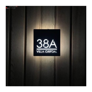Custom Hotel Room Door <b>Number</b> Sign Electronic Doorplate Apartment <b>Numbers</b> <b>Led</b> Door Sign Hotel Door <b>Number</b> Plates - Product Image 6
