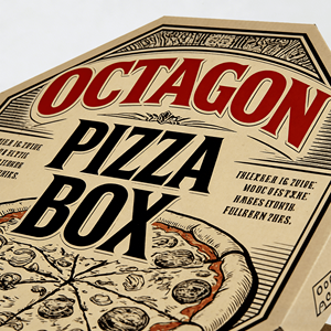 Caja de <span class=keywords><strong>Pizza</strong></span> Octogonal Portátil para Llevar, de Cartón Corrugado, Lista para Enviar, para Uso en Restaurantes - Product Image 4