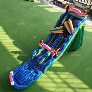 WINSUN Premium Tropical Inflatable Water <b>Slide</b> Combo with <b>Pool</b> for Kids Outdoor Summer Water Events - Product Image 3
