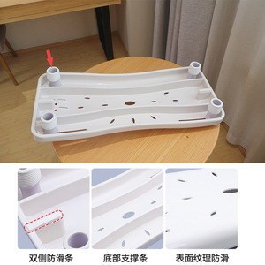 Siège de baignoire Aiyikang 70x31x18cm, antidérapant, tabouret de douche réglable, équipement de sécurité pour la salle de bain - Product Image 3