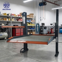 Élévateur de stationnement automobile mécanique à 2 poteaux durable, empileur de véhicules à double niveau, économiseur d'espace pour garage commercial