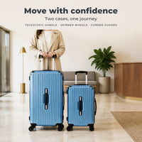 Ensemble de bagages rigides ABS+PC 20 24 28 pouces avec roulettes universelles, valise de voyage avec serrure TSA, valise durable