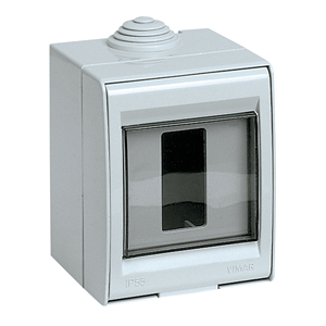 Contenitore Elettronico Vimar IP55 1M 8000 Grigio - Product Image 1