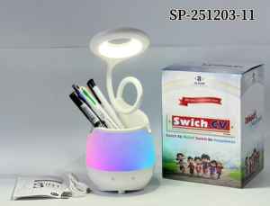 Lámpara de Escritorio LED 3 en 1 con Portalápices, Luz Nocturna RGB, Cuello de Cisne Flexible, Lámpara de Estudio <span class=keywords><strong>SP</strong></span>-251203-11 - Product Image 2