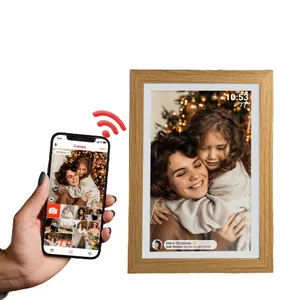Moldura digital para fotos com tela de nuvem WIFI para Android, álbum de retratos inteligente de 10,1 polegadas para presente