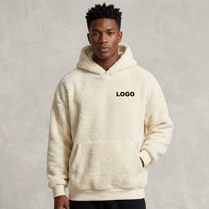 Sweat-shirt à capuche en sherpa pour homme avec doublure en polaire polyester, service de marque privée pour les boutiques de vêtements en ligne - Product Image 1