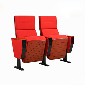 Conference used modern foldable fabric seat wood armest auditorium theater chair YA-608 - Product Image 2