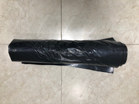 Bâche en polyéthylène 6 MIL, 10 pi x 100 pi, noire, pour construction, en PE translucide, surface douce et lisse