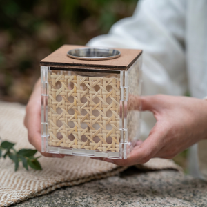 Quemador de Incienso Árabe de Madera Ecológico Premium, Mubkhar, Porta Incienso Hecho a Mano, Decoración para el Hogar con Fragancia, Anti-Olores, Estilo Indio - Product Image 1