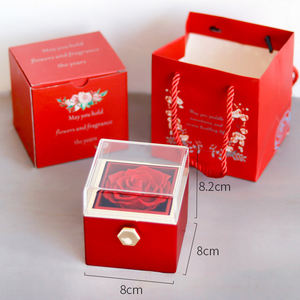 <span class=keywords><strong>MC</strong></span> Valentine Día DE LA Madre Flor Preservada Joyería Caja de Acrílico Forever Eternal Rose con 100 Idioma I Love You Collar Conjunto de Regalo - Product Image 6