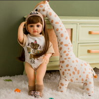 Poupée réaliste bébé fille reborn, interactive et parlante, en vinyle souple, jouet nouveau-né réaliste pour enfants, cadeau d'anniversaire