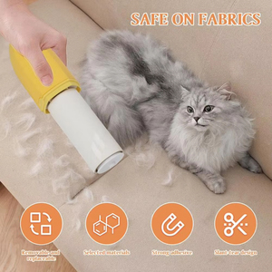 Wholesale Banana Lint Roller Hair Removing Device From Clothes Double Sided <b>Brush</b> Home <b>Dust</b> Removal Tool - Product Image 2