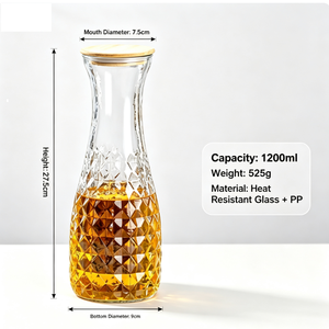 Tetera de Vidrio Resistente al Calor <span class=keywords><strong>Millennium</strong></span> con Tapa, Modelo Single Diamond para Fiestas - Product Image 5