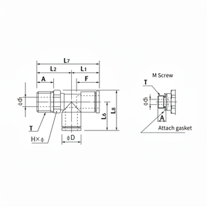 AST3นิต้ามินิแบบกดหนึ่งกระบอก - Product Image 1