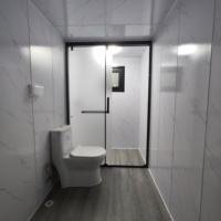 Maison conteneur pliable à deux ailes avec extension d'espace, maison modulaire en acier pour logement temporaire, campement, kiosque commercial et chambre d'hôtes